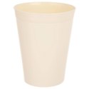 Zestaw 6 Kubków 300 ml Kremowe Plastikowe Sandy do Mikrofali