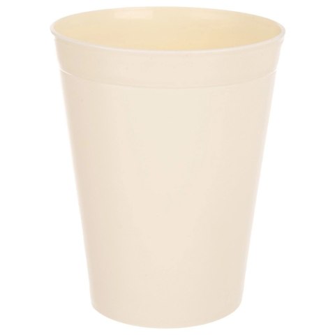 Zestaw 6 Kubków 300 ml Kremowe Plastikowe Sandy do Mikrofali
