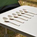 Zestaw 6 Łyżek Plastikowych Kremowe Sandy na Piknik Camping ORION