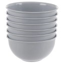 Zestaw 6 Miseczek 500 ml Szare Nietłukące Miski na Camping Piknik
