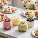Zestaw 6 szt. Pucharków do Deserów 160ml Przezroczyste Finger Food