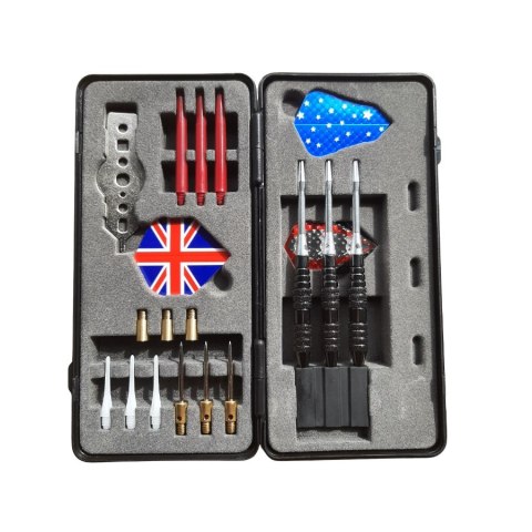 Zestaw Lotki Rzutki Pudełko Prezentowe MASTER Black and Silver 16 g