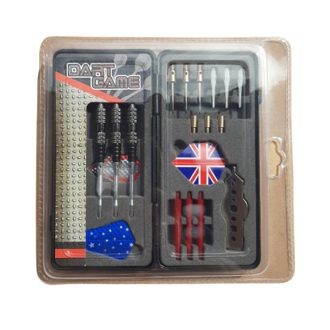 Zestaw Lotki Rzutki Pudełko Prezentowe MASTER Black and Silver 16 g