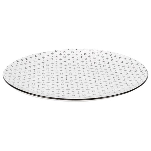 Zestaw Obiadowy Porcelana 16 elementów Talerze Kubki na 4 Osoby