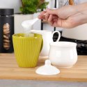Zestaw Porcelanowy Mlecznik 250ml i Cukierniczka 230ml Białe