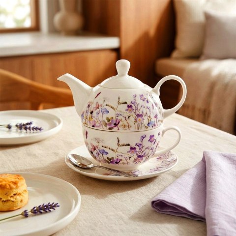 Zestaw do Herbaty 2w1 Dzbanek 400ml i Filiżanka Louka Porcelana