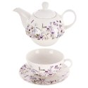 Zestaw do Herbaty 2w1 Dzbanek 400ml i Filiżanka Louka Porcelana
