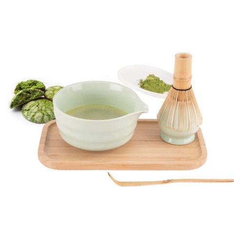 Zestaw do Matchy Matcha Ceremonia 4 el Miska Miotełka Bambus