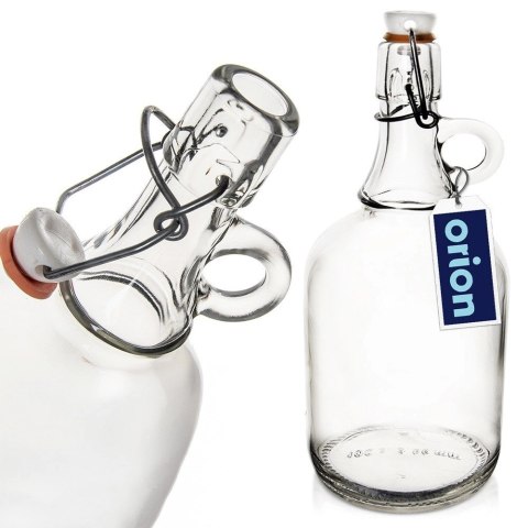Butelka Szklana ORION z Klipsem 500 ml Retro Karafka na Wino Nalewki Napoje