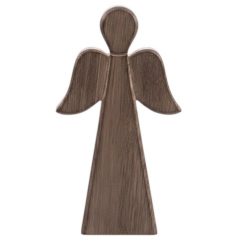 Figurka Anioł Drewno Mango 24 cm Naturalna Ozdoba Loft Prezent