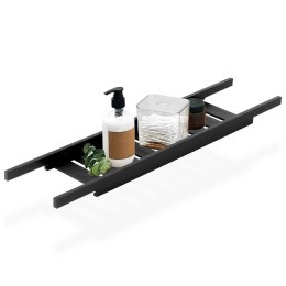 Półka Łazienkowa na Wannę Bambusowa BATHROOM SOLUTIONS 68 x 15 cm Czarna
