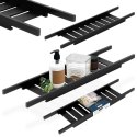 Półka Łazienkowa na Wannę Bambusowa BATHROOM SOLUTIONS 68 x 15 cm Czarna
