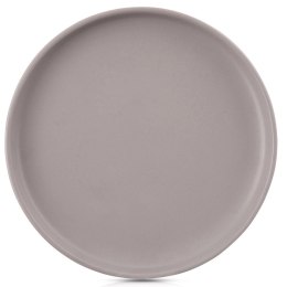 Talerz Obiadowy Płytki 26,5 cm Kamionka Szary Skandi Matowy Dekor