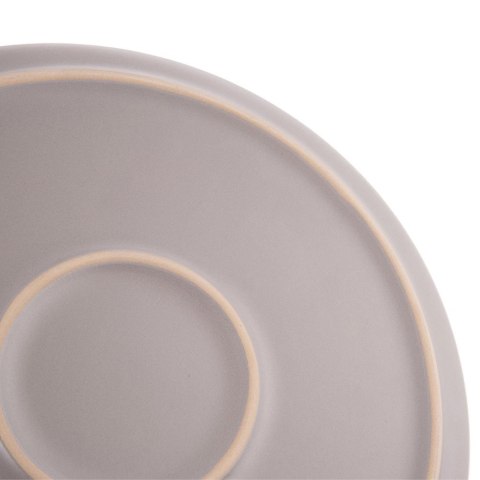 Talerz Obiadowy Płytki 26,5 cm Kamionka Szary Skandi Matowy Dekor