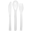 Zestaw Sztućców 4 el. EXCELLENT HOUSEWARE Turystyczne Plastik Etui