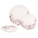 Zestaw Talerzy Porcelanowych 18 el. Louka Komplet Obiadowy na 6 Osób