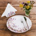 Zestaw Talerzy Porcelanowych 18 el. Louka Komplet Obiadowy na 6 Osób