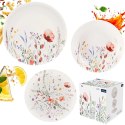 Zestaw Talerzy Porcelanowych 18 el. ORION Maki 6 os. Zmywarka Mikrofala