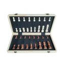 Drewniane Szachy Warcaby Magnetyczne Tradycyjne MASTER 39 x 39 cm
