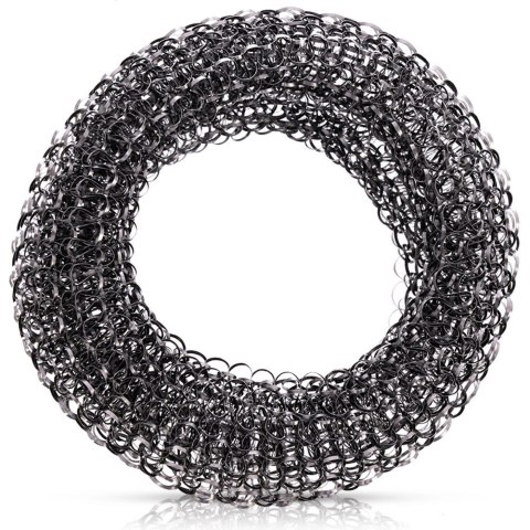 Druciak Metalowy Czarny 8 cm do Przypaleń Garnków Grilla Rusztu
