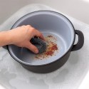 Druciak Metalowy Czarny 8 cm do Przypaleń Garnków Grilla Rusztu