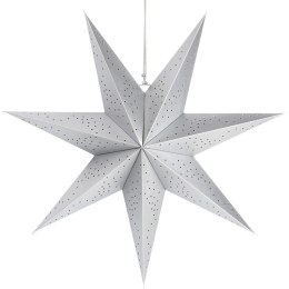Duża Gwiazda Ażurowa 60 cm Papier Srebrna Dekoracja Okienna FSC