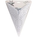 Duża Gwiazda Ażurowa 60 cm Papier Srebrna Dekoracja Okienna FSC