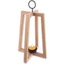 Duży Świecznik Drewno Mango 44 cm Lampion Boho z Metalem ORION Loft
