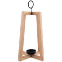 Duży Świecznik Drewno Mango 44 cm Lampion Boho z Metalem ORION Loft