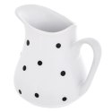 Dzbanek Ceramiczny 480 ml Biały w Czarne Groszki Mlecznik Dots ORION
