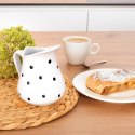 Dzbanek Ceramiczny 480 ml Biały w Czarne Groszki Mlecznik Dots ORION