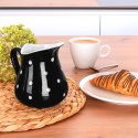 Dzbanek Ceramiczny 480 ml Czarny w Groszki Dots Mlecznik Sosjerka