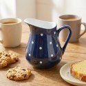 Dzbanek Ceramiczny 480 ml Granatowy w Groszki Dots Mlecznik ORION