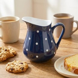 Dzbanek Ceramiczny 480 ml Granatowy w Groszki Dots Mlecznik ORION