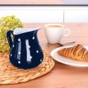 Dzbanek Ceramiczny 480 ml Granatowy w Groszki Dots Mlecznik ORION