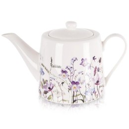 Dzbanek Porcelanowy do Kawy Herbaty 1 L Louka Polne Maki i Kwiaty