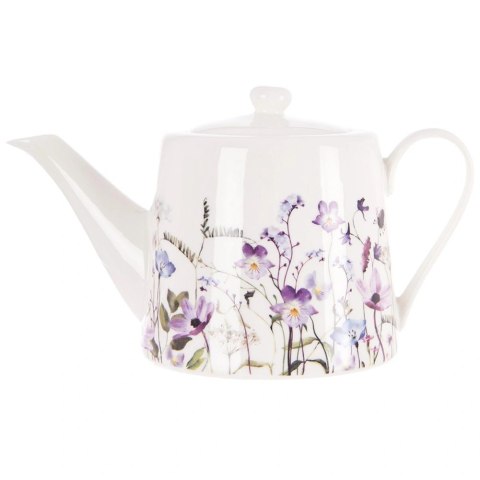 Dzbanek Porcelanowy do Kawy Herbaty 1 L Louka Polne Maki i Kwiaty