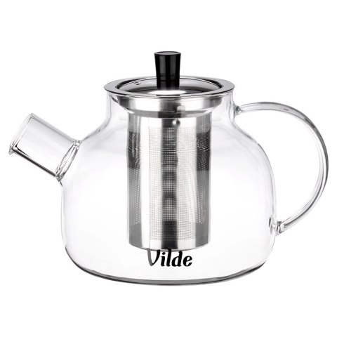 Dzbanek Szklany 850ml z Zaparzaczem Stalowym Sitkiem do Herbaty VILDE