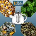 Dzbanek Szklany 850ml z Zaparzaczem Stalowym Sitkiem do Herbaty VILDE