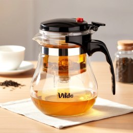 Dzbanek Szklany VILDE Zaparzacz 1,15 L System Spustowy Herbaty Ziół