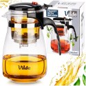 Dzbanek Szklany VILDE Zaparzacz 960 ml System Spustowy Gorące Zimne
