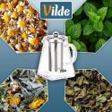 Dzbanek Szklany Zaparzacz Sitko Kwadrat 920ml Herbaty Ziół VILDE