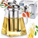 Dzbanek Szklany Zaparzacz Sitko Kwadrat 920ml Herbaty Ziół VILDE