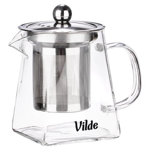 Dzbanek Szklany Zaparzacz Sitko Kwadratowe 330ml Herbaty VILDE
