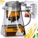 Dzbanek Zaparzacz Szkło 880 ml System Spustowy Kwadratowy VILDE