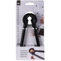 Dziadek do Orzechów EXCELLENT HOUSEWARE 18 cm Aluminiowy Czarny z Rowkami