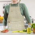 Fartuch Kuchenny Bawełniany Oliwkowy Greenish z Kieszenią ORION Pas