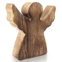 Figurka Anioł Drewno Mango 10 cm Dekoracja Loft Naturalna ORION Boże