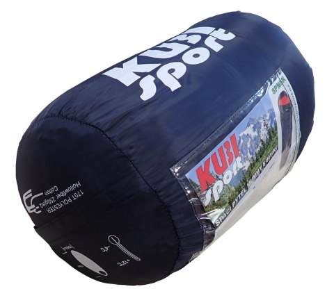 Śpiwór Turystyczny Śpiworek Dziecięcy Ciepły Lekki KUBISPORT 175x70/55 cm