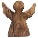 Figurka Anioł Drewno Mango 15 cm Naturalna Ozdoba Świąteczna